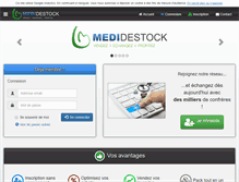 Tablet Screenshot of medi-destock.com